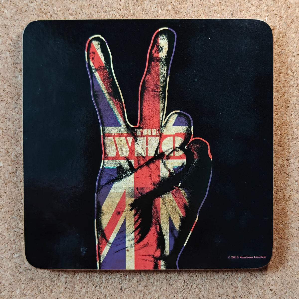The Who Peace Union Jack Cork Coaster