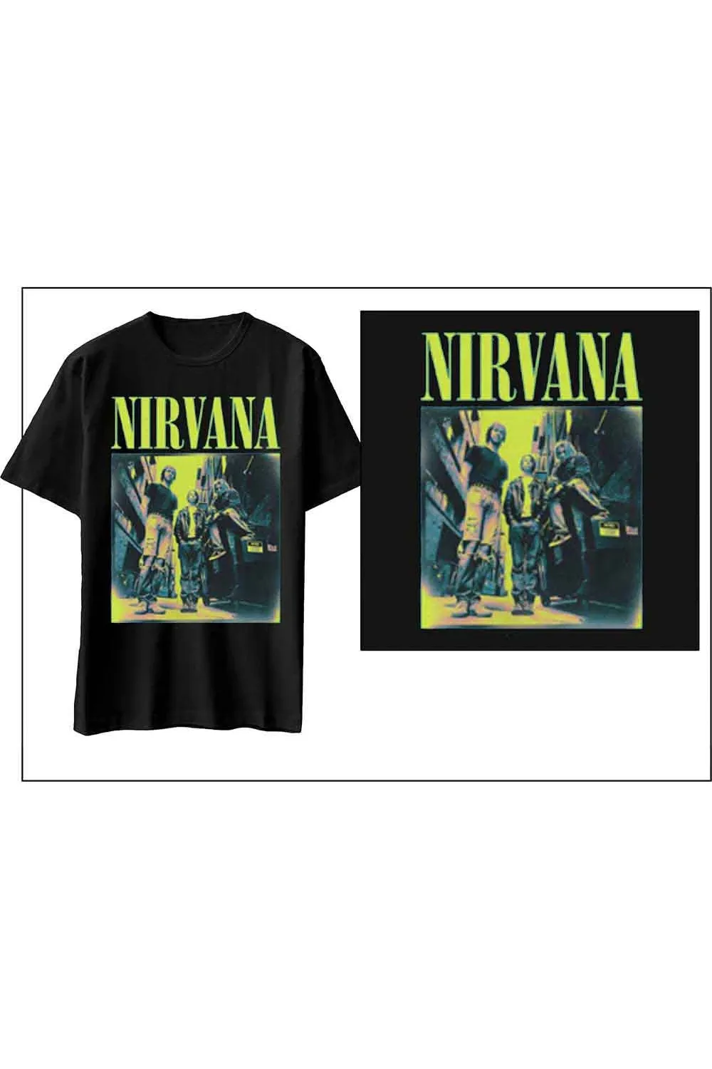 Nirvana Kings of the Street Black Tshirt