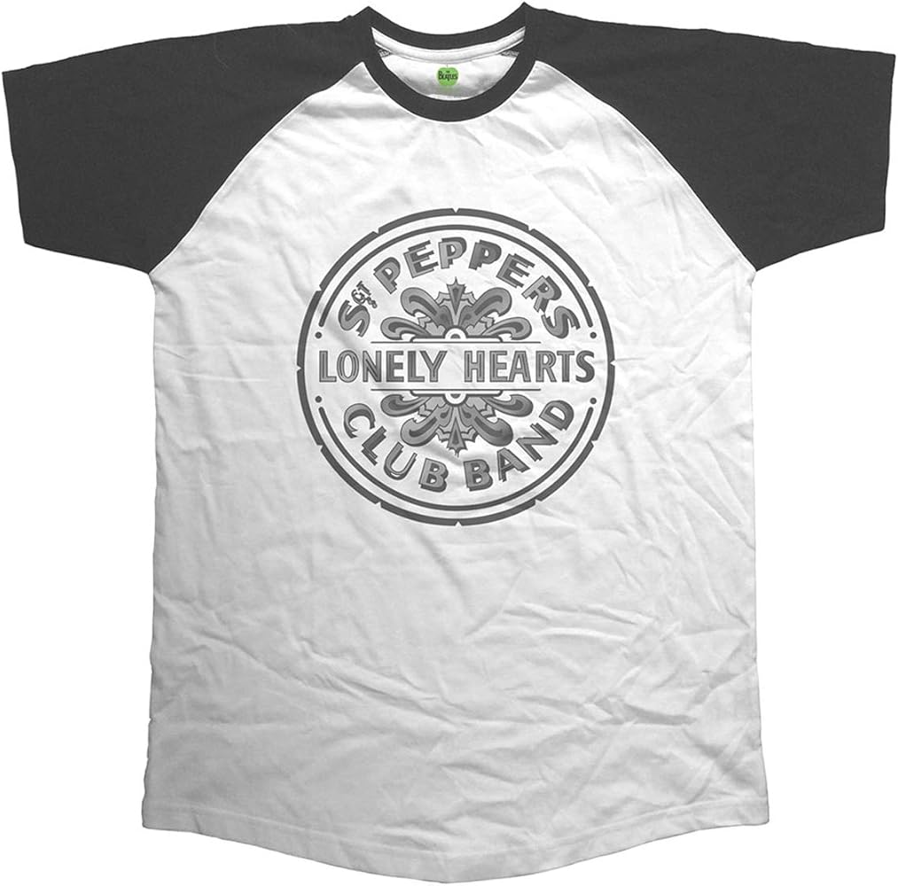 The Beatles Sgt Pepper Black and White Tshirt