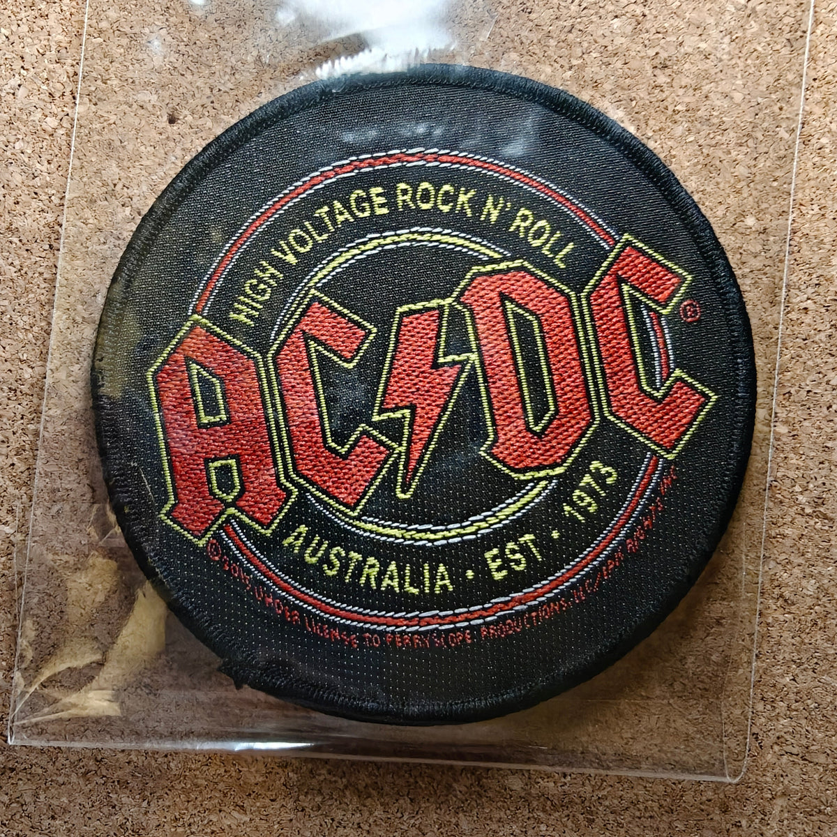 AC/DC High Voltage Circle Patch (Sew On)