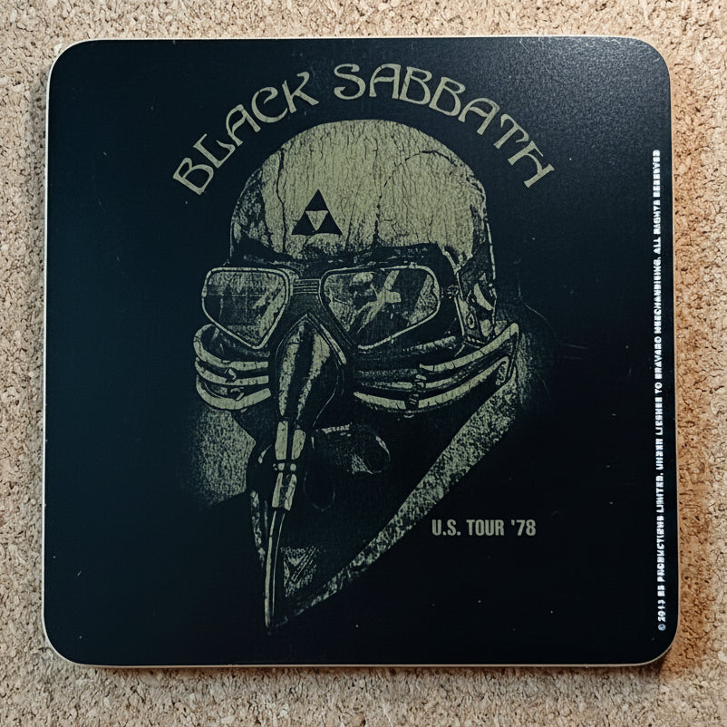 Black Sabbath US Tour 1978 Cork Coaster