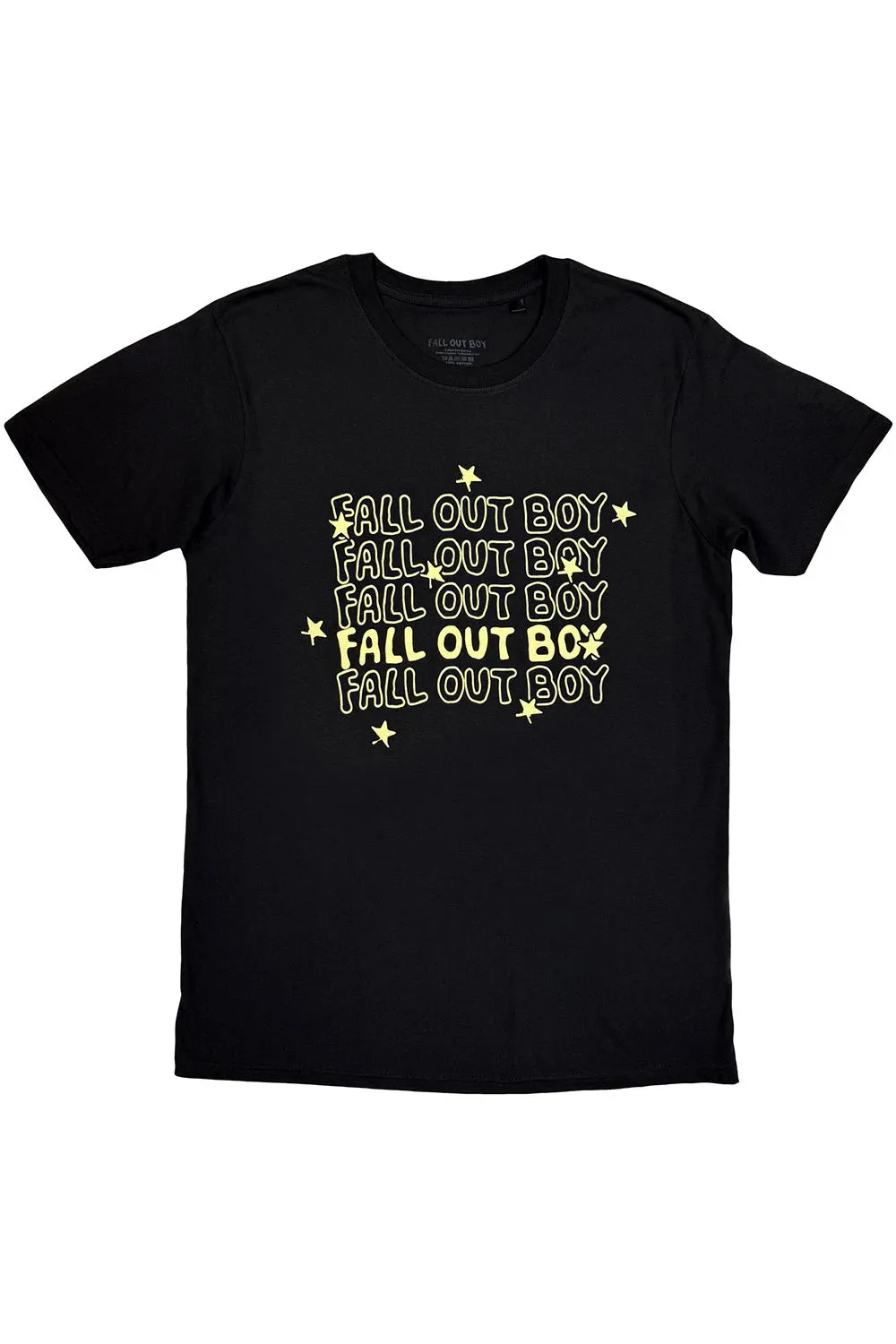 Fall Out Boy Stardust Logo Black Tshirt
