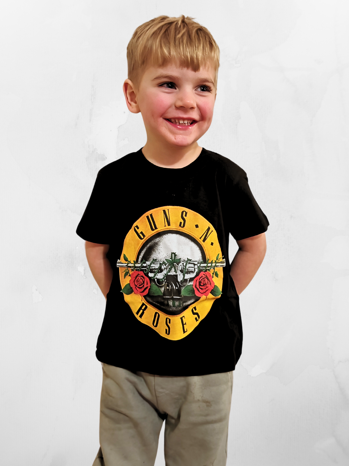 Guns N Roses Classic Logo Unisex Kids Black TShirt
