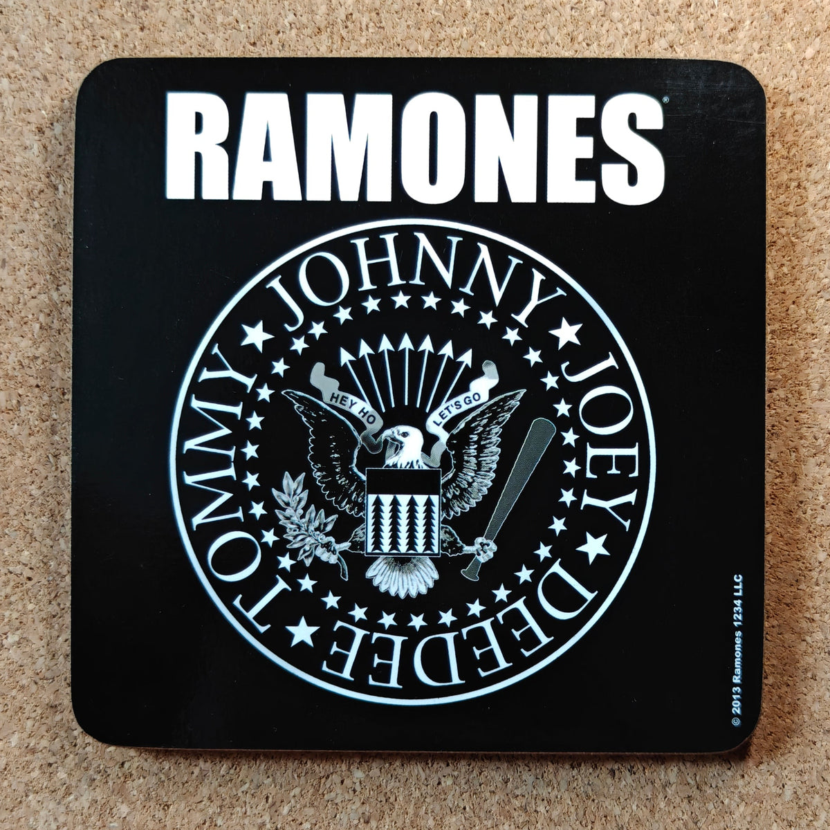 Ramones Presidential Seal Logo Cork Coaster