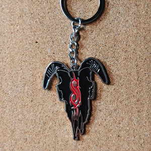 Slipknot Goats Head Metal Keyring