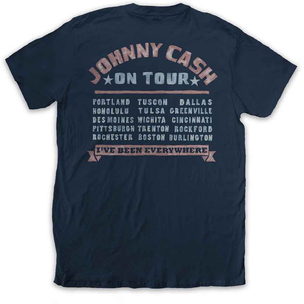 Johnny Cash All Star Tour Navy Tshirt