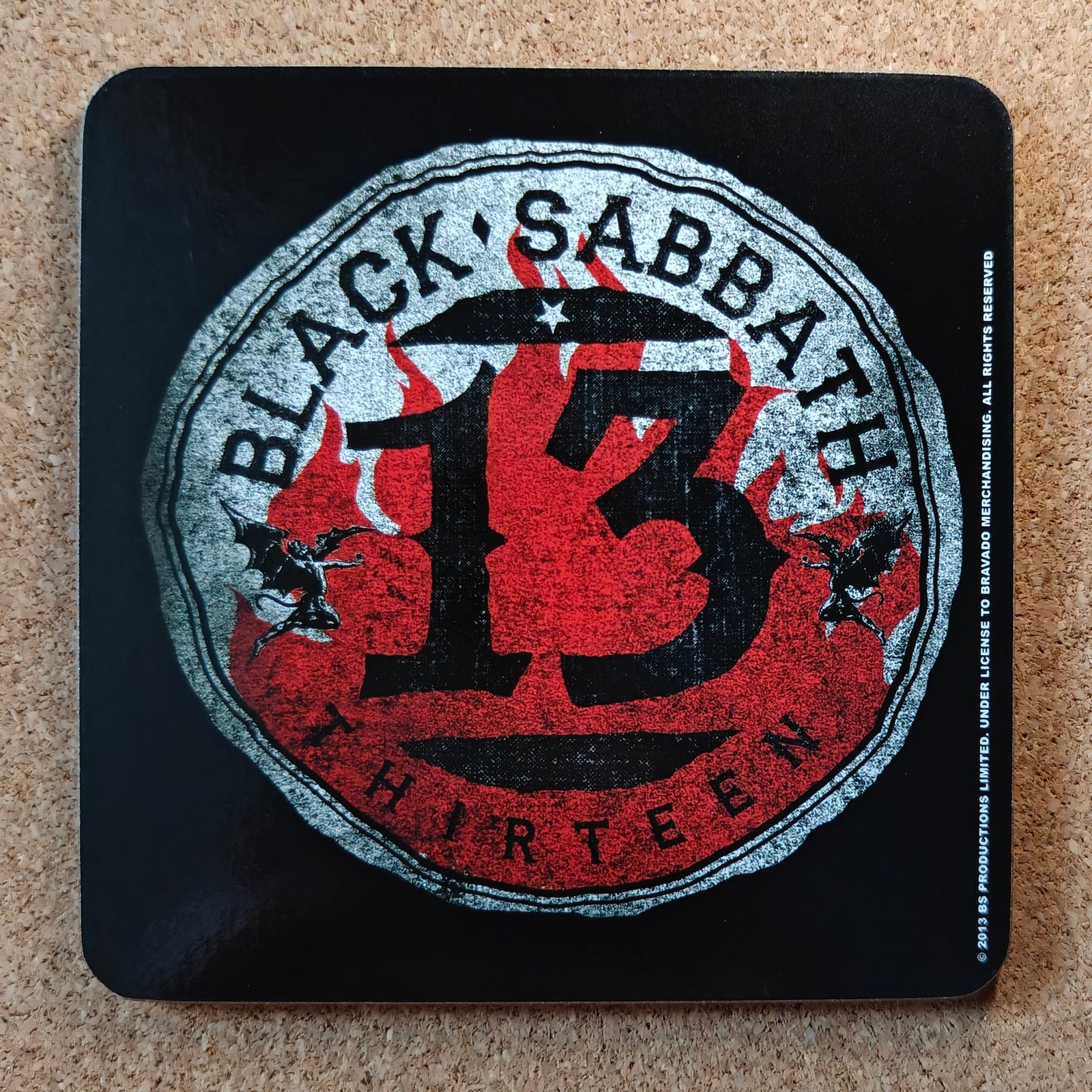Black Sabbath 13 Cork Coaster