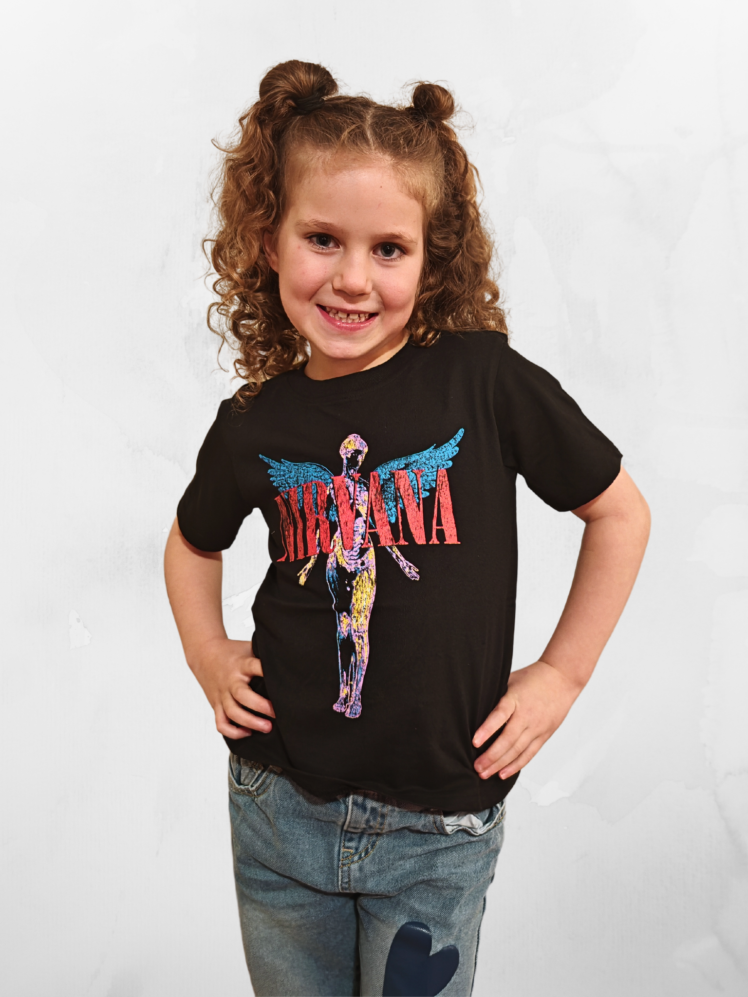 Nirvana In Utero Unisex Kids Black Tshirt