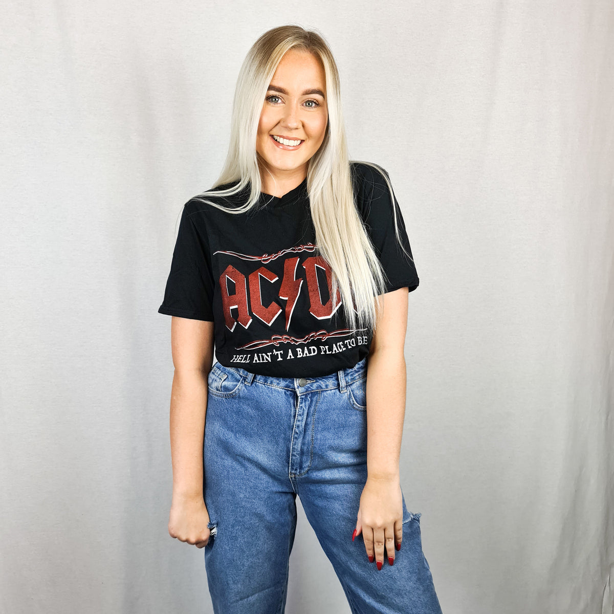 AC/DC Hell Ain't A Bad Place To Be Tee - Rebel Rebel Boutique