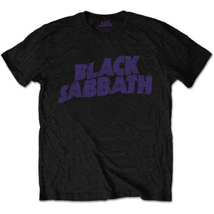 Black Sabbath Classic Wavy Logo Tshirt - PRE ORDER