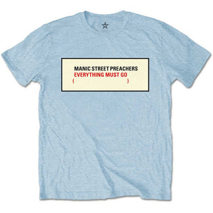 Manic Street Preachers - Everything Must Go (Blue) Tshirt - PRE ORDER