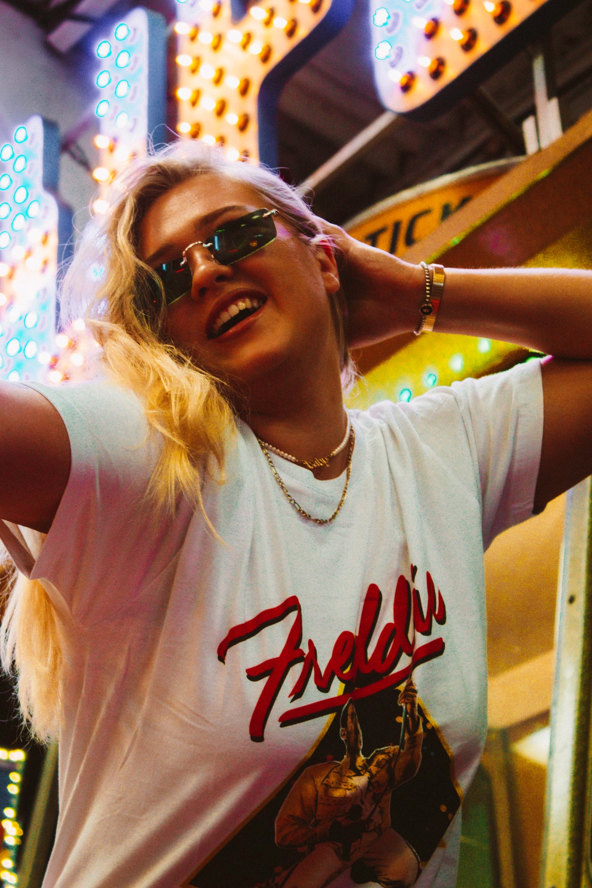 Freddie Mercury Wembley White Tshirt