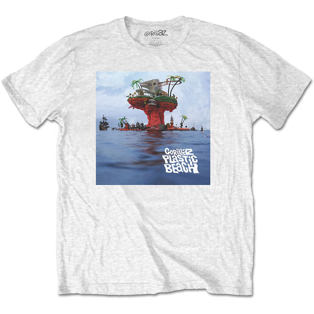 Gorillaz - Plastic Beach White Tshirt - PRE ORDER