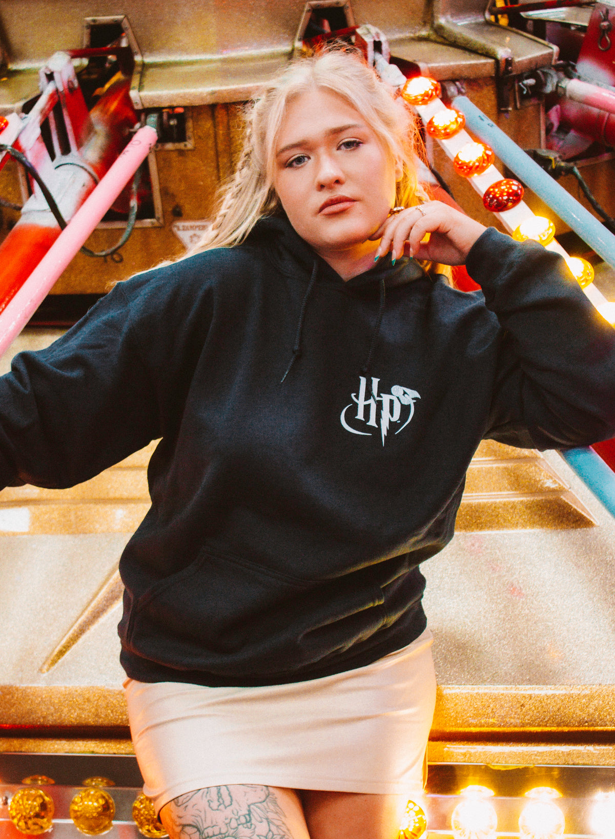 Harry Potter Navy Licensed Unisex Hoodie