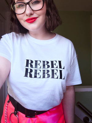 Rebel Rebel White Tshirt