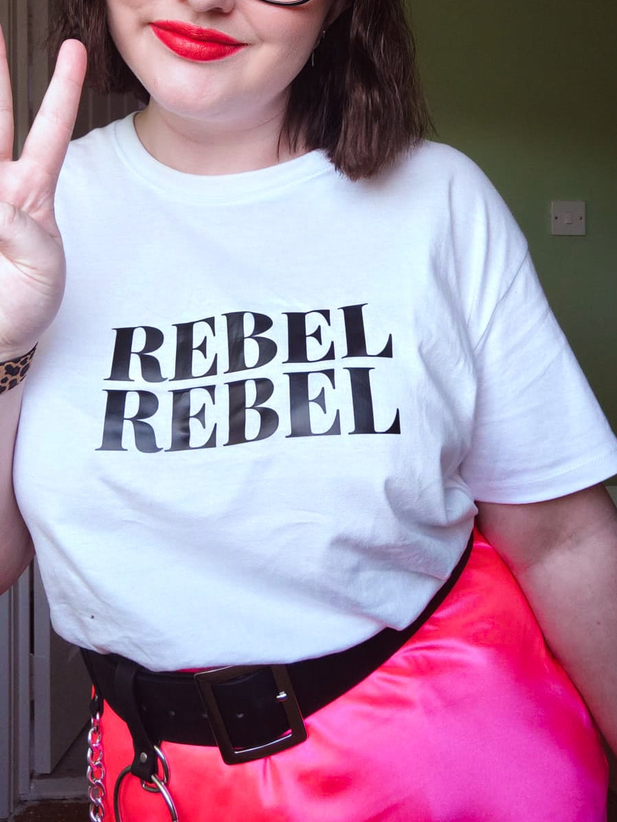 Rebel Rebel White Tshirt