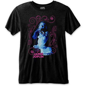 Janis Joplin - Floral Frame Tshirt - PRE ORDER