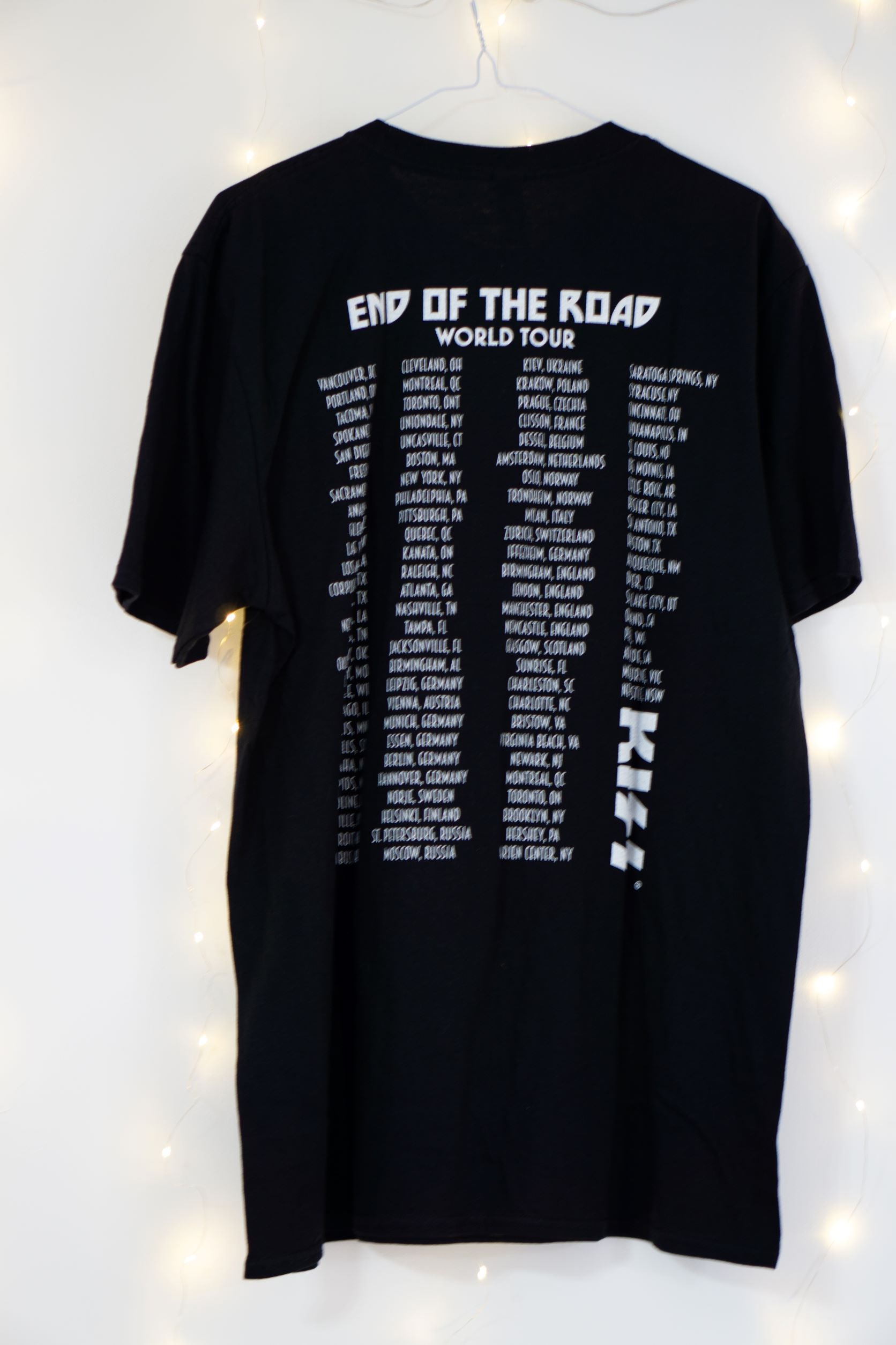 Kiss End of the Road World Tour Tshirt