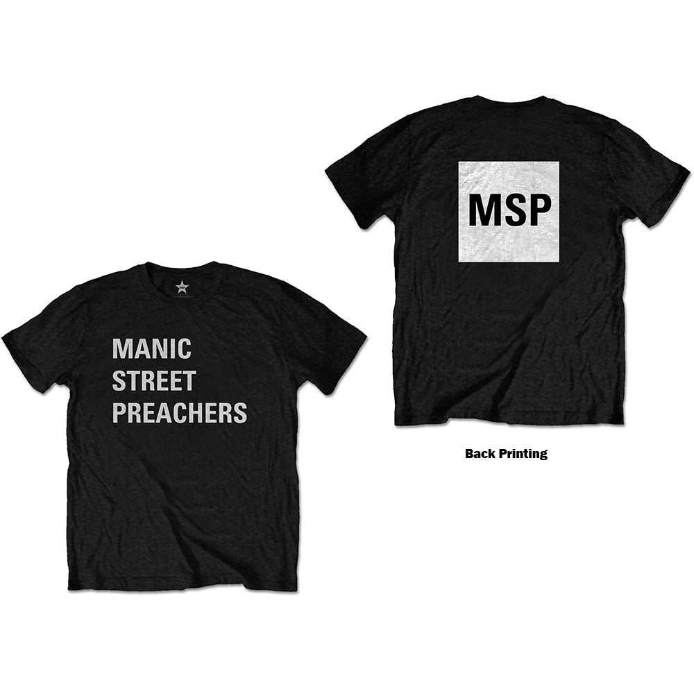 Manic Street Preachers - Logo (Back Print) Tshirt - PRE ORDER