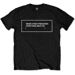 Manic Street Preachers - Everything Must Go (Black) Tshirt - PRE ORDER
