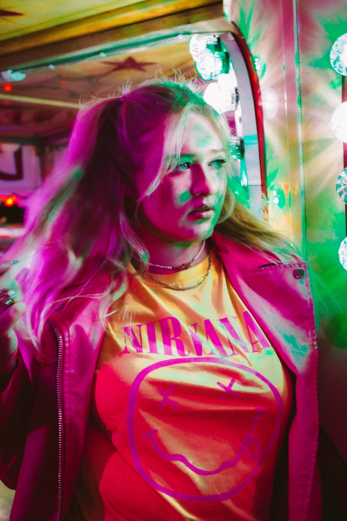 Nirvana Yellow Happy Face Tshirt