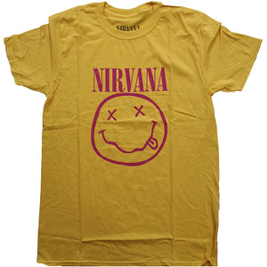 Nirvana Yellow Happy Face Tshirt