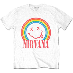 Nirvana Happy Face - Rainbow Tshirt - PRE ORDER
