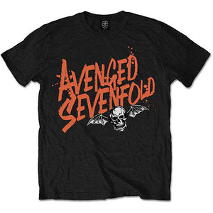 Avenged Sevenfold - Orange Splatter Tshirt - PRE ORDER