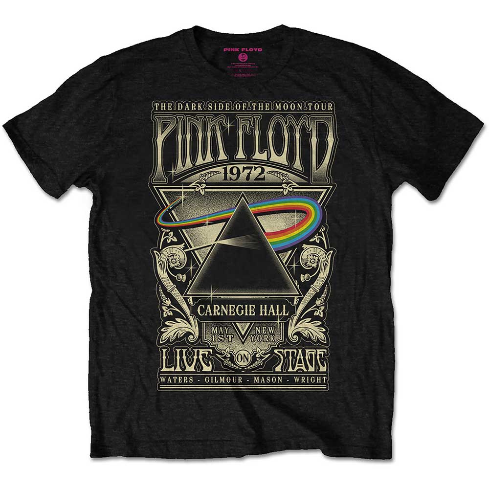 Pink Floyd Carnegie Hall Poster Tshirt - PRE ORDER