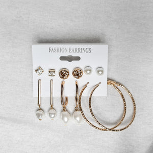 Golden Girl Earring Set (6pk) - Rebel Rebel Boutique