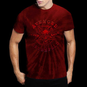 Avenged Sevenfold Pent Up Red Tie Dye Tshirt - PRE ORDER
