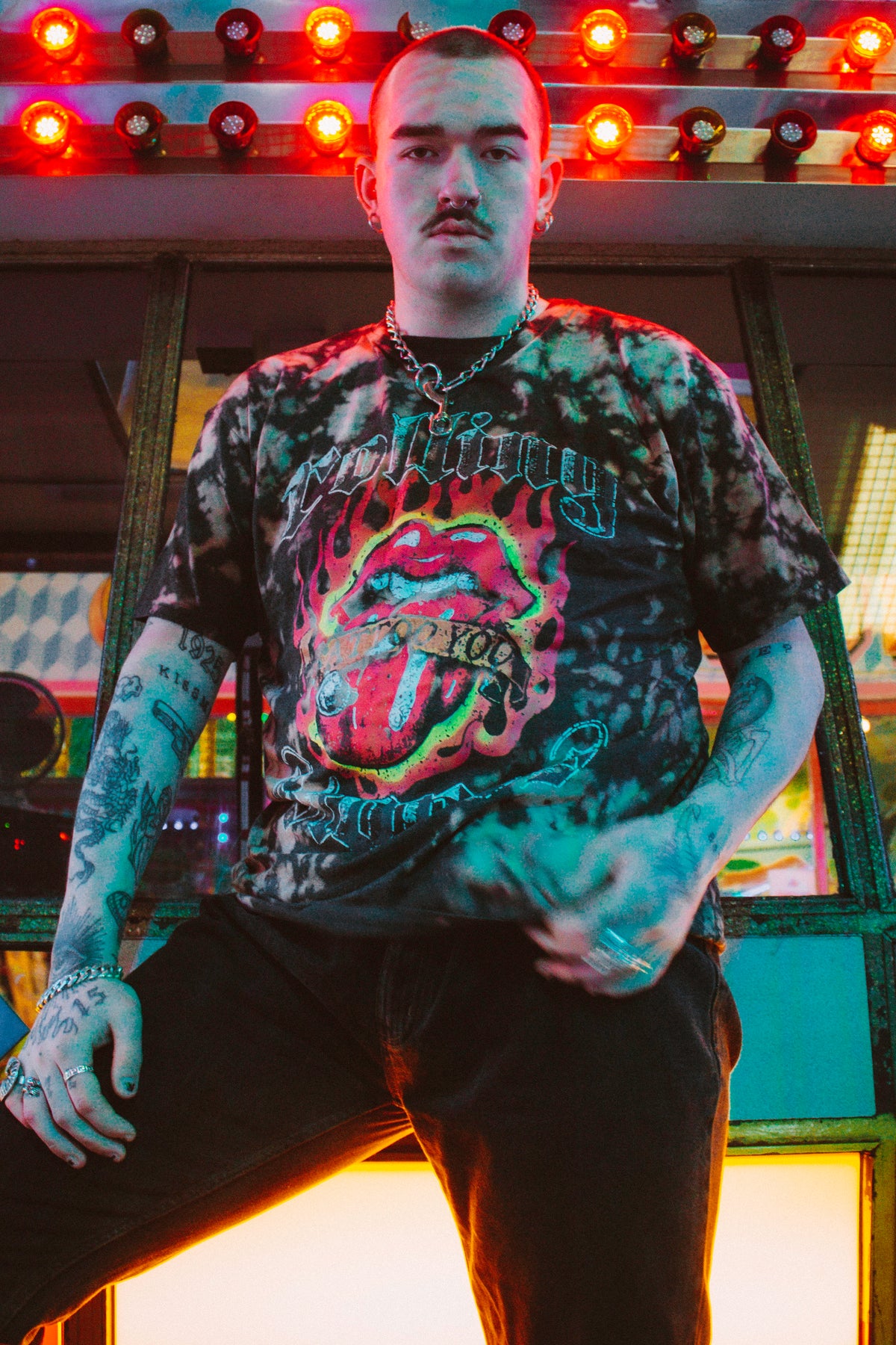 The Rolling Stones Tattoo You Tie Dye Tshirt