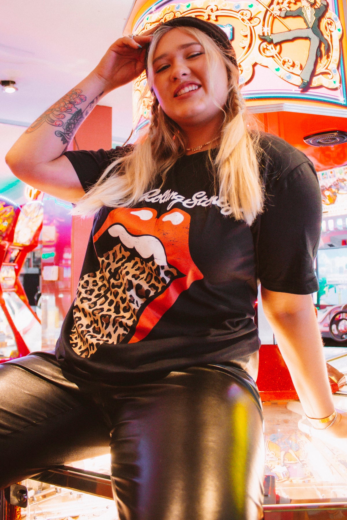 The Rolling Stones Leopard Print Tshirt