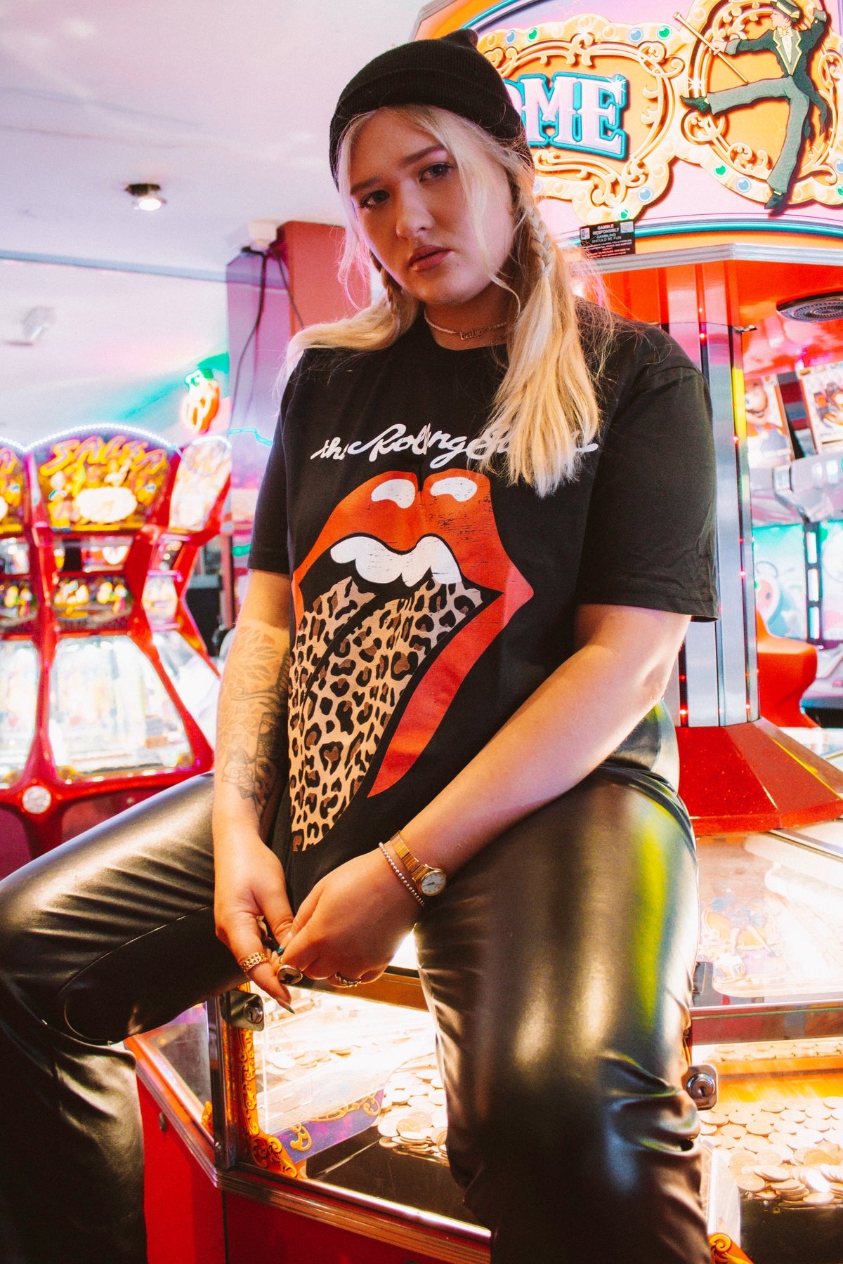 The Rolling Stones Leopard Print Tshirt