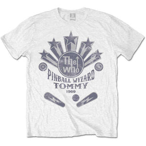 The Who - Pinball Wizard (White) Tshirt - PRE ORDER