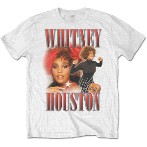 Whitney Houston - 90s White Tshirt - PRE ORDER