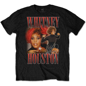 Whitney Houston - 90s Black Tshirt - PRE ORDER