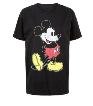 Disney Mickey Mouse Vintage Black Licensed Unisex Tshirt